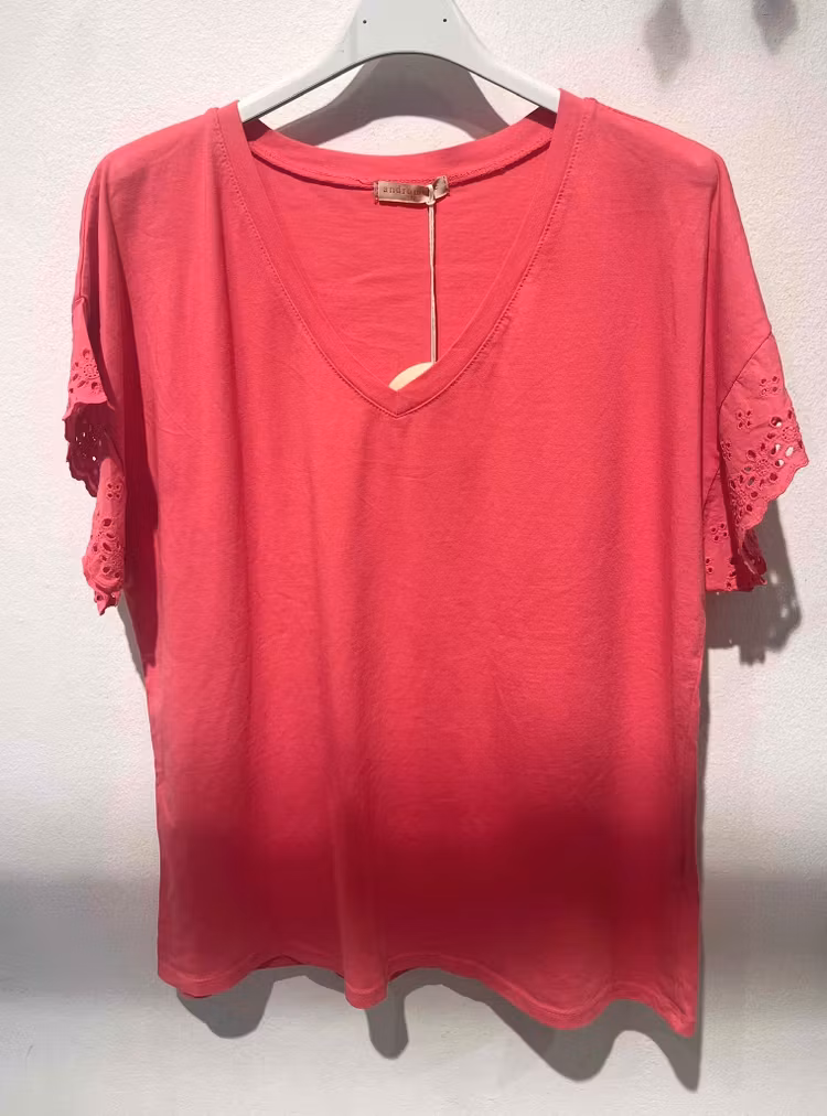 T-shirt Summer korallrosa