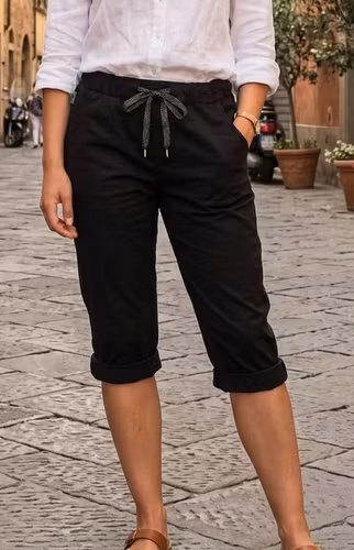 Magiska caprishorts svarta