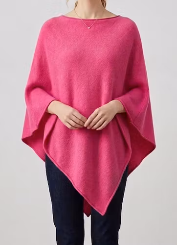 Poncho tuggummicerise