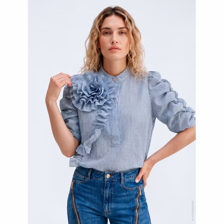 Gossia ZainaGo Ea Blouse Dusty blue