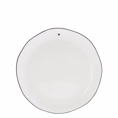 BC Collection Dessert plate black heart