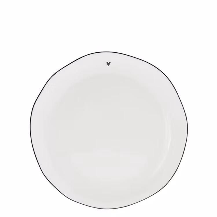 BC Collection Dessert plate black heart