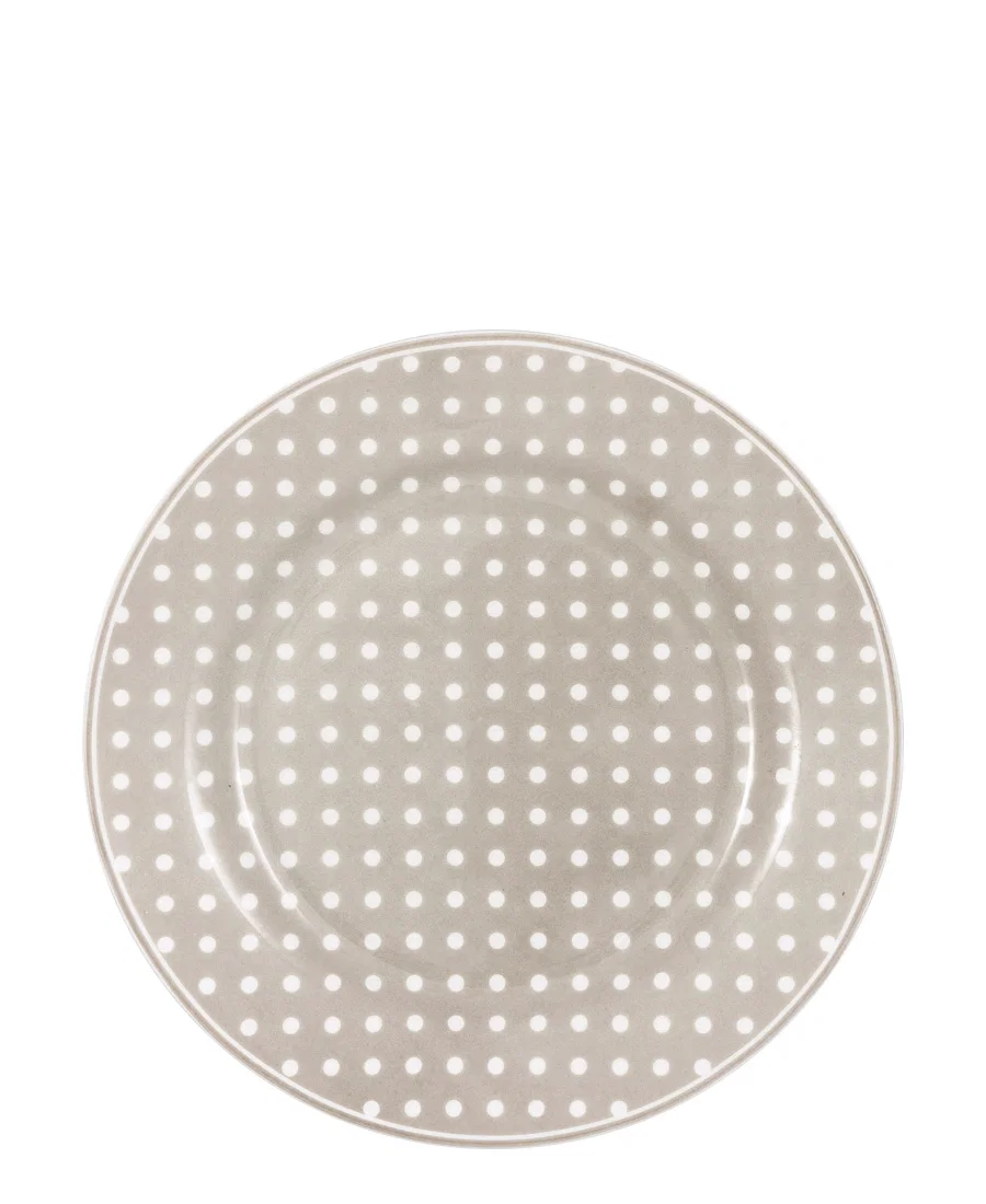 Greengate Plate Dotty beige