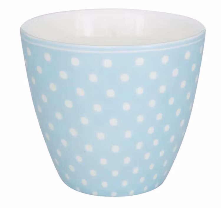 Greengate Latte cup Dotty pale blue