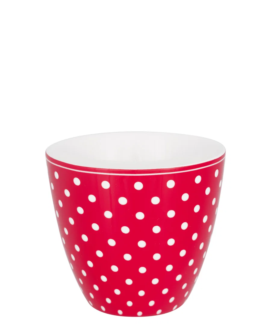 Greengate Latte cup Dotty red