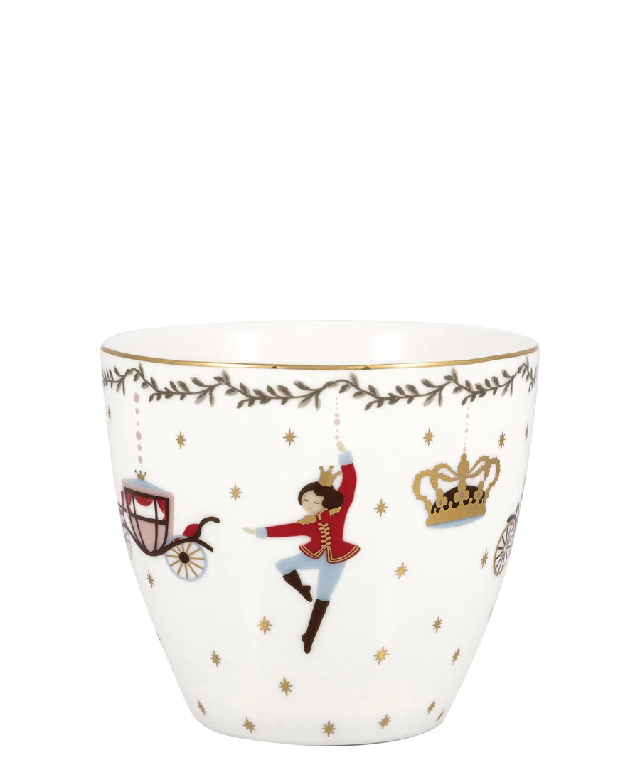 Greengate Latte cup Royal christmas white