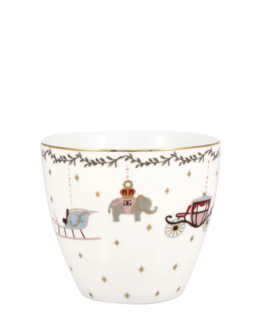 Greengate Latte cup Royal christmas white