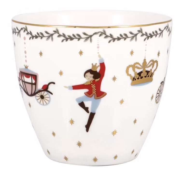 Greengate Latte cup Royal christmas white