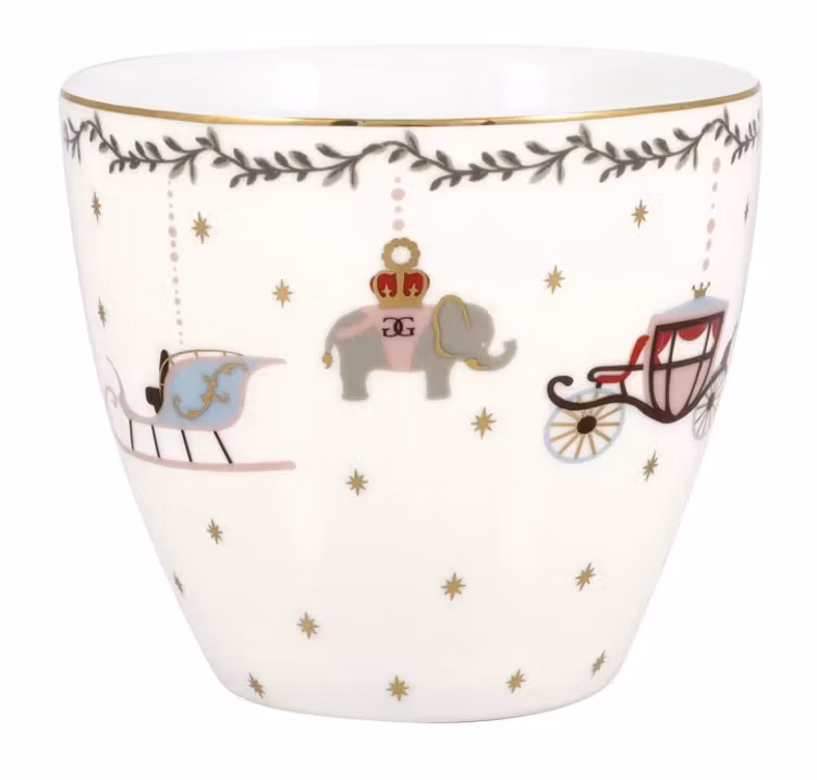 Greengate Latte cup Royal christmas white