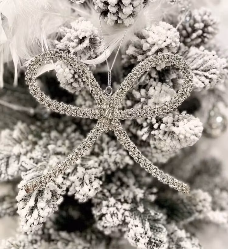 Rosett silver strass