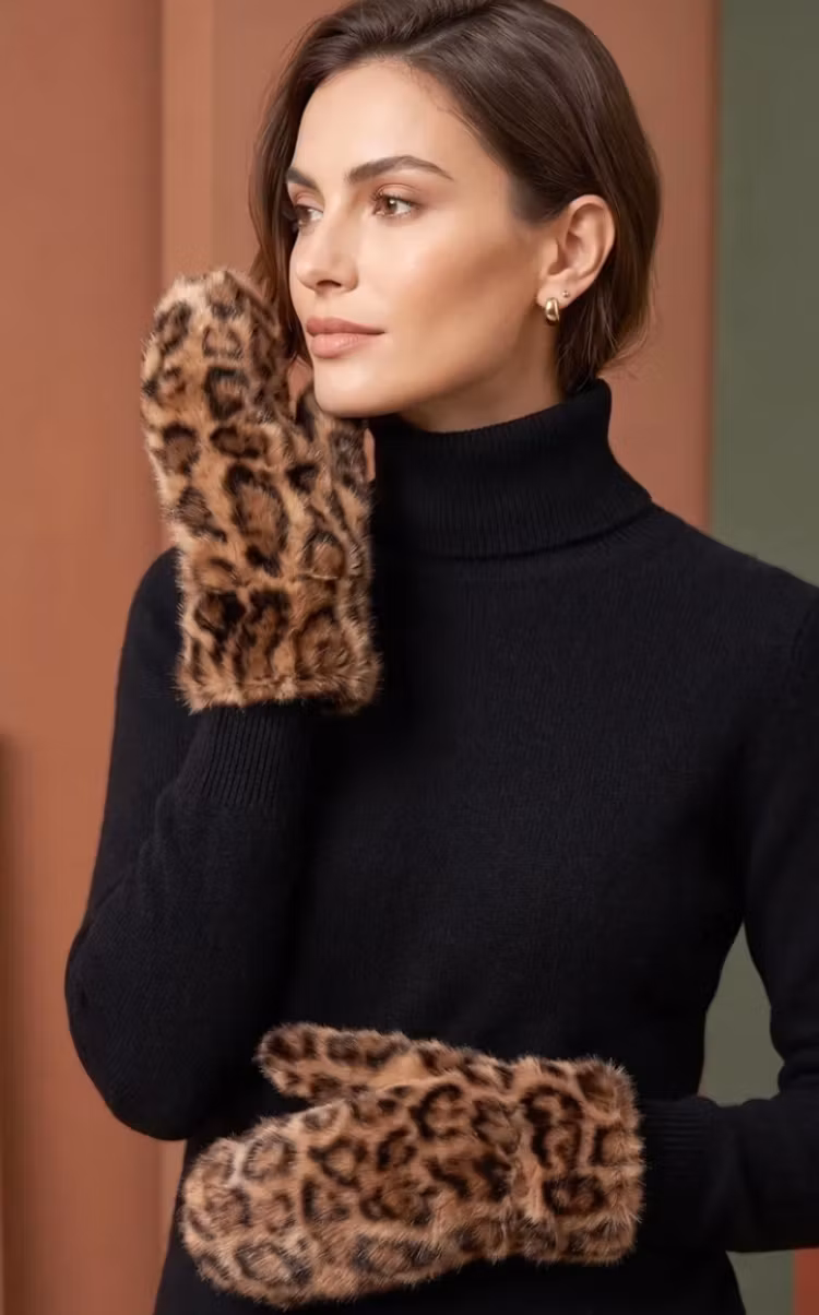 Vantar fuskpäls leopard