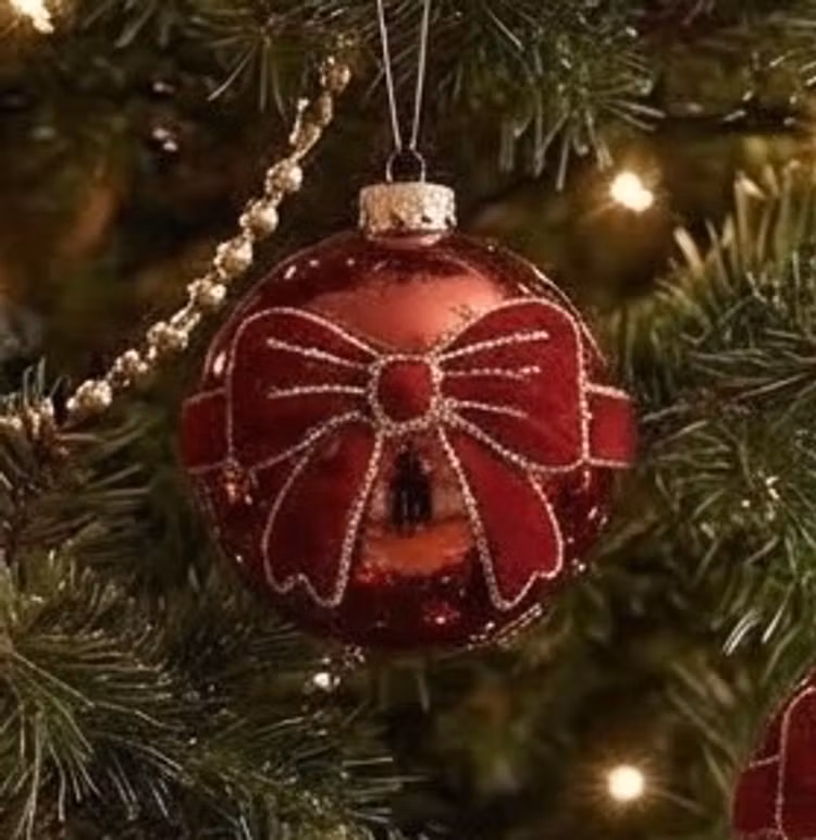 Julkula röd rosett