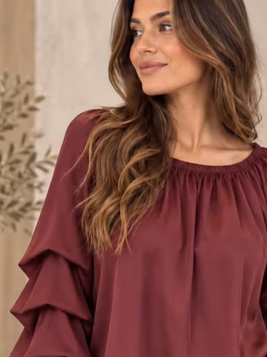 Blus Raya vinröd