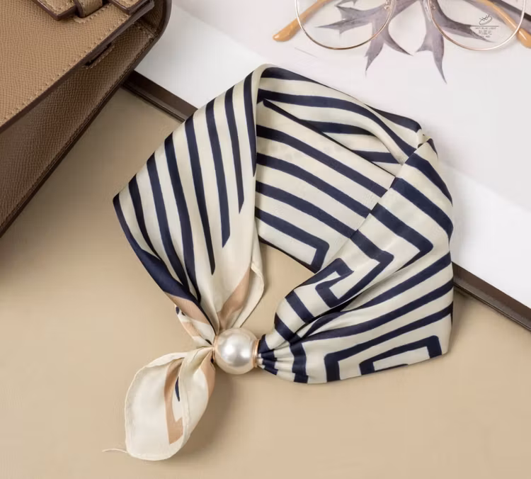 Magnetscarf blårandig