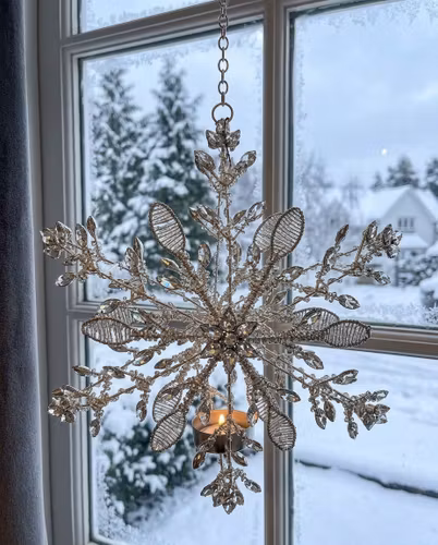 Hängande lykta snowflake