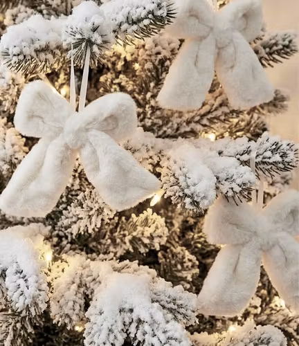 Fuskpälsrosett offwhite