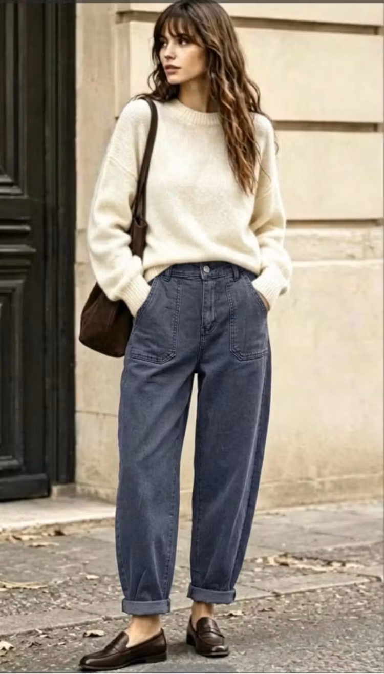 Workerpants manchester åskblå