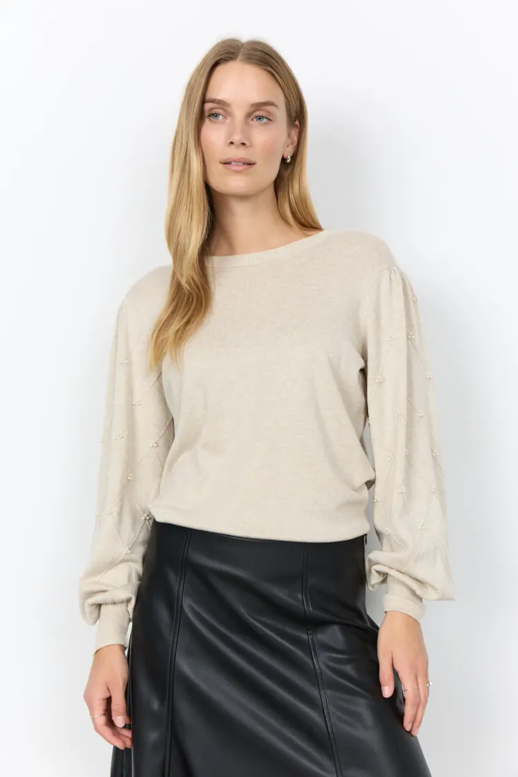 Soya Concept Dollie Pullover ljus sand
