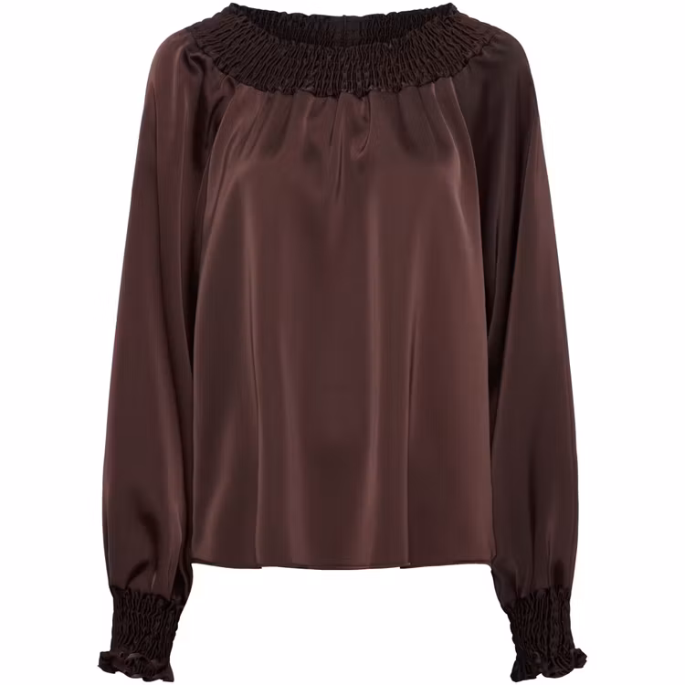Marta du chateau Verona Blouse Coffee