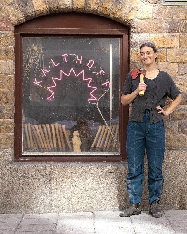 Portrait of Julia at @kalthoffaxes
