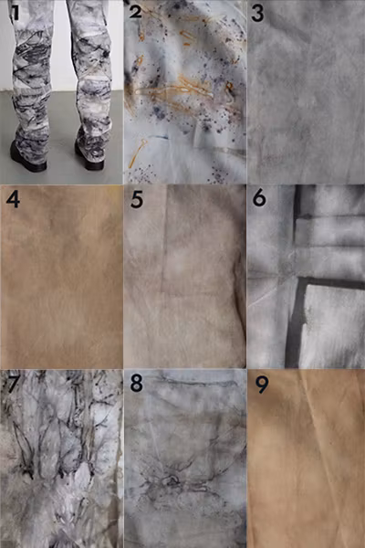 No. 4 - size 38 - Natural dyed work pants