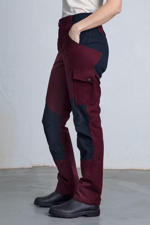 AVA Work Trousers -Burgundy