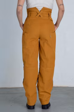 WILJA arbetsbyxa senapsgul