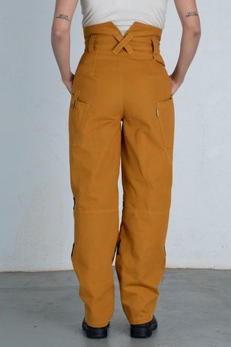 WILJA work trousers mustard yellow