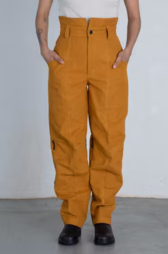 WILJA arbetsbyxa senapsgul