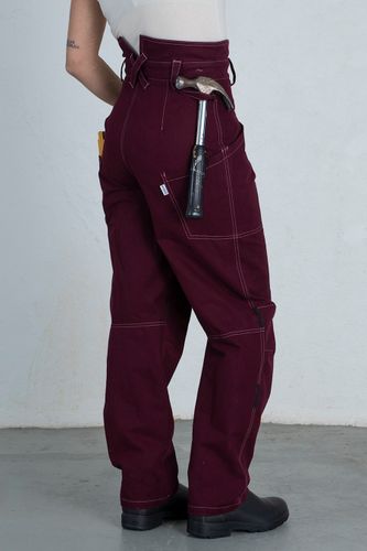WILJA work trousers burgundy