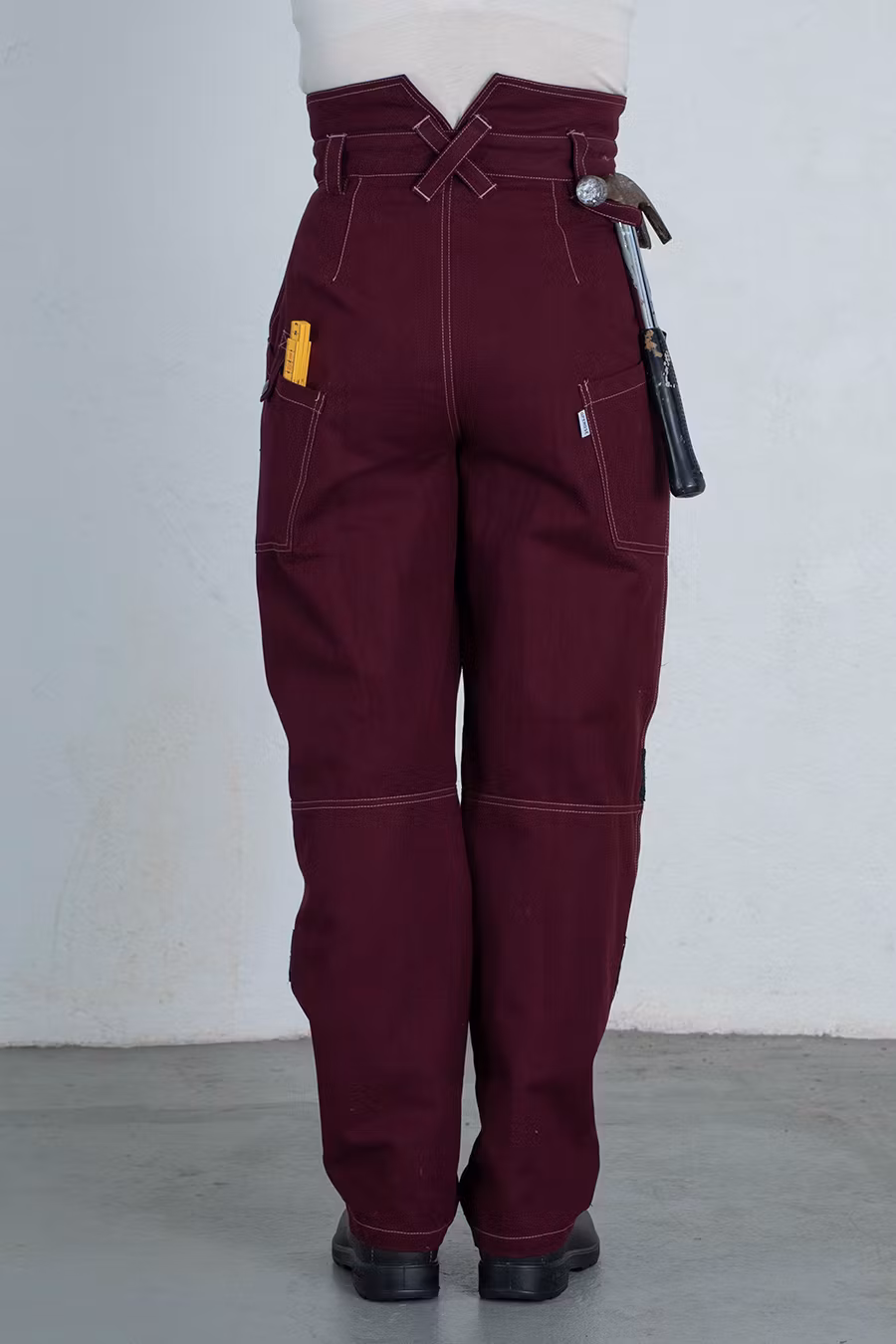 WILJA work trousers burgundy