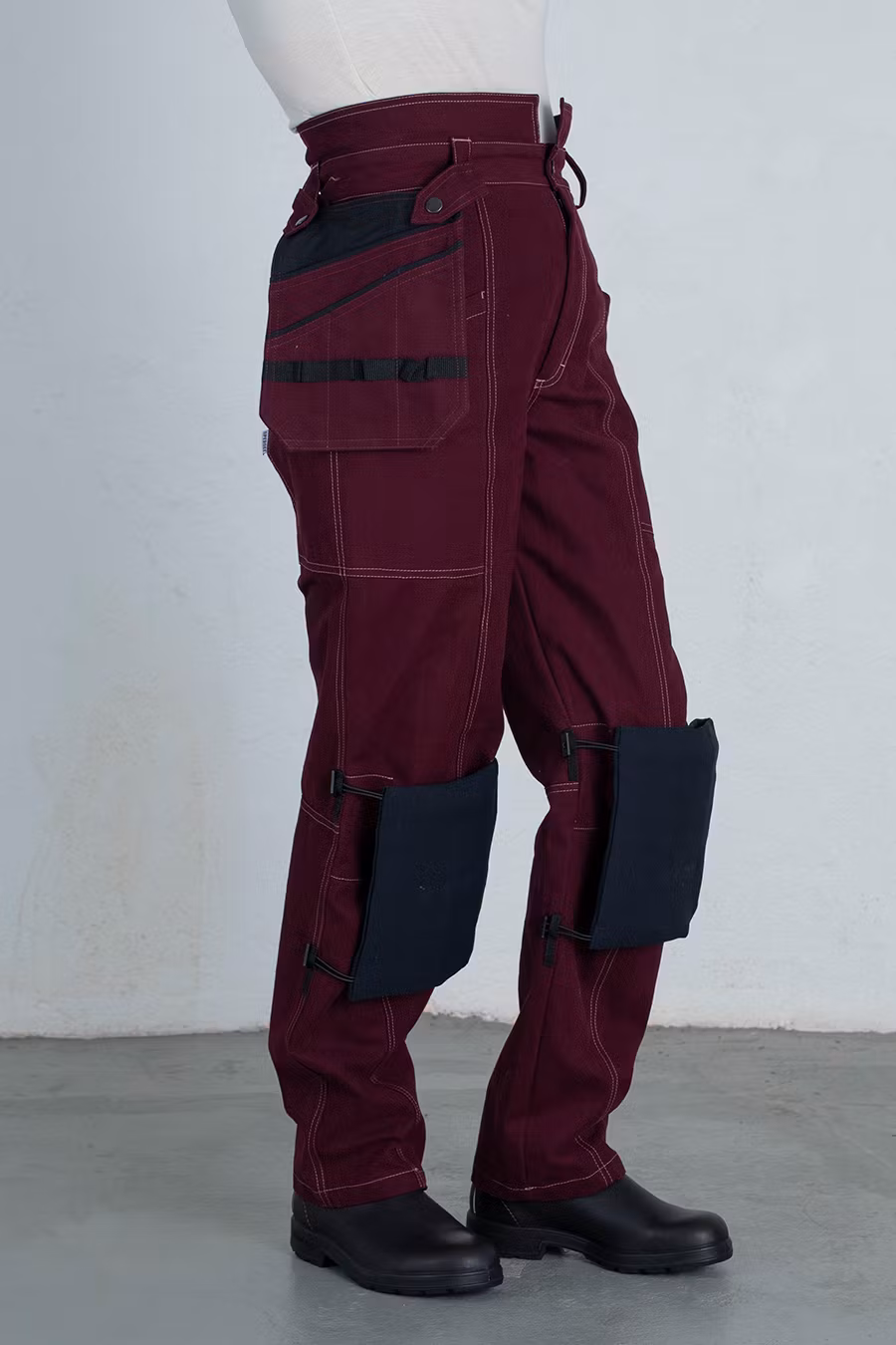 WILJA work trousers burgundy