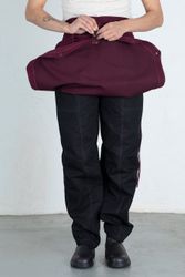 Maria apron burgundy