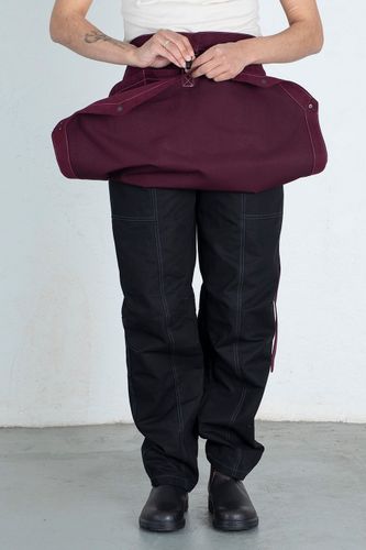 Maria apron burgundy