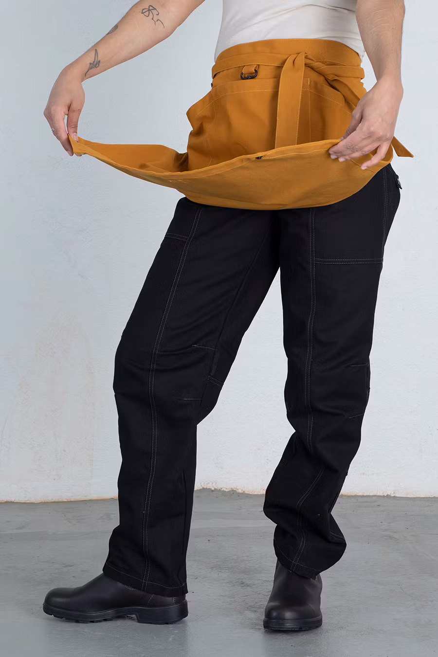 Maria förkläde senapsgul