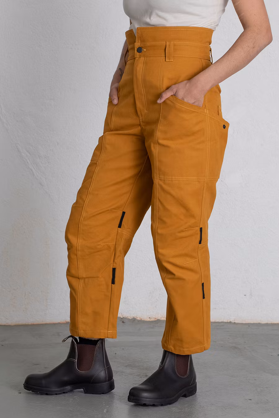 FELICIA work trouser mustard yellow