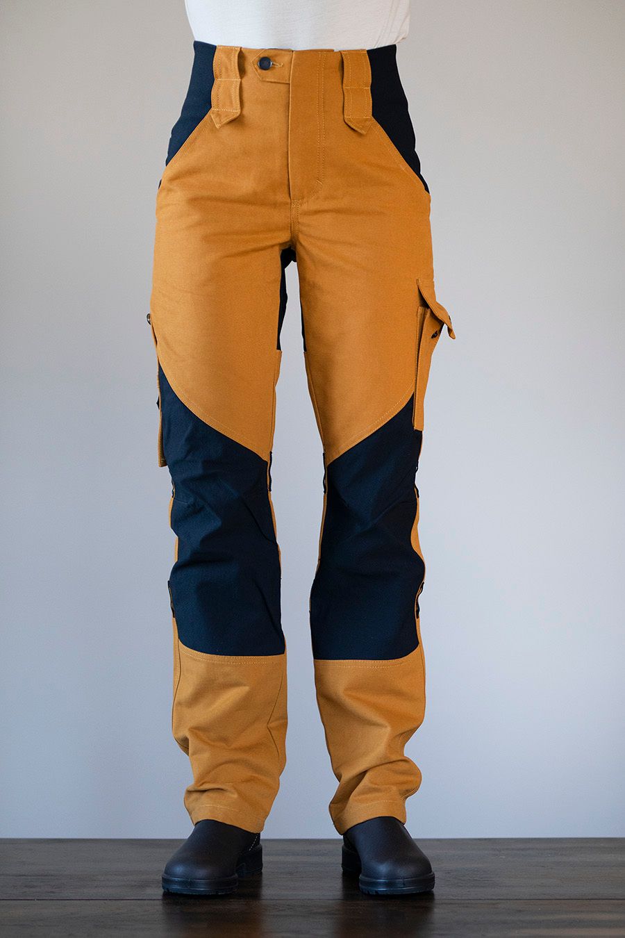 AVA work trousers mustard yellow