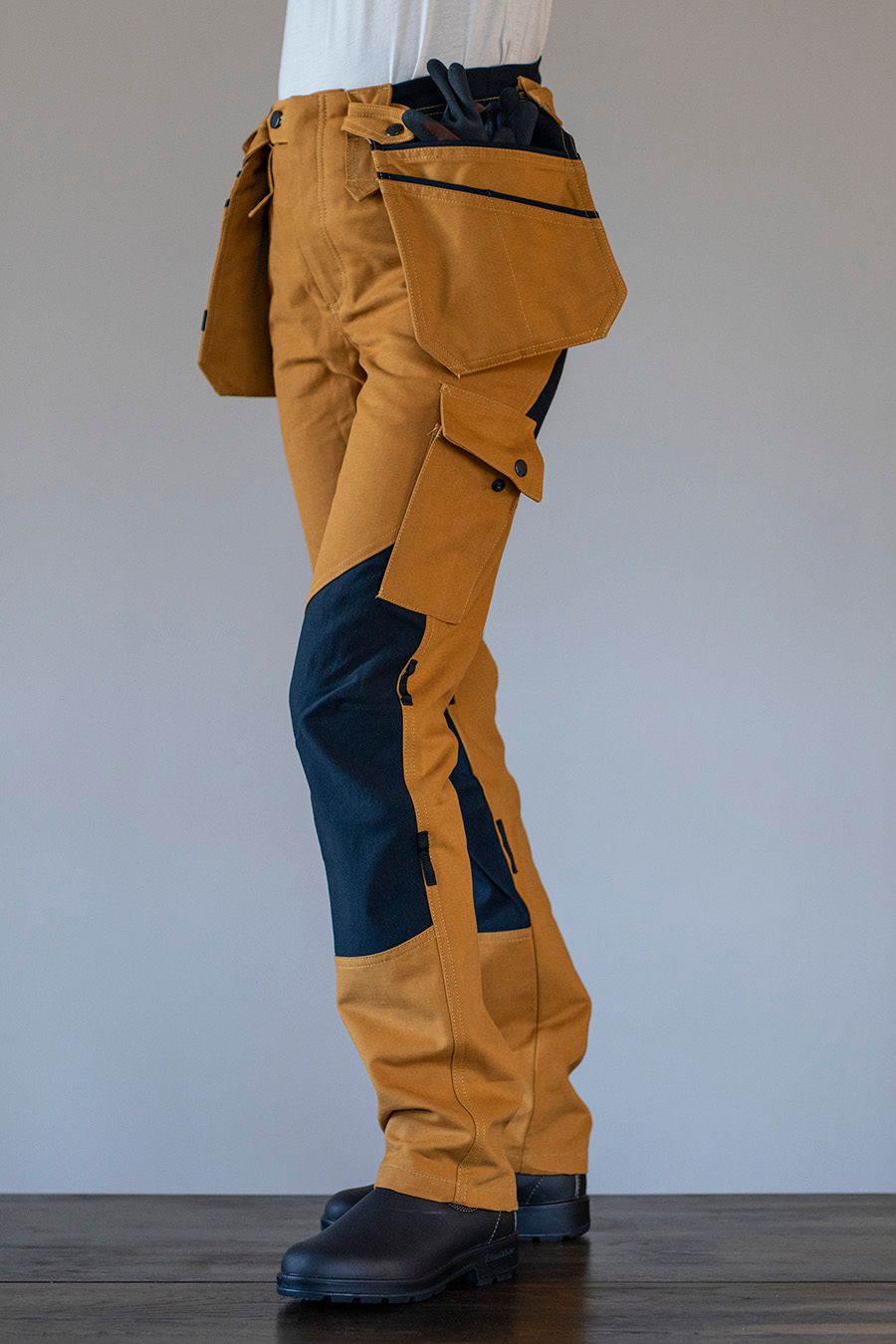 AVA work trousers mustard yellow