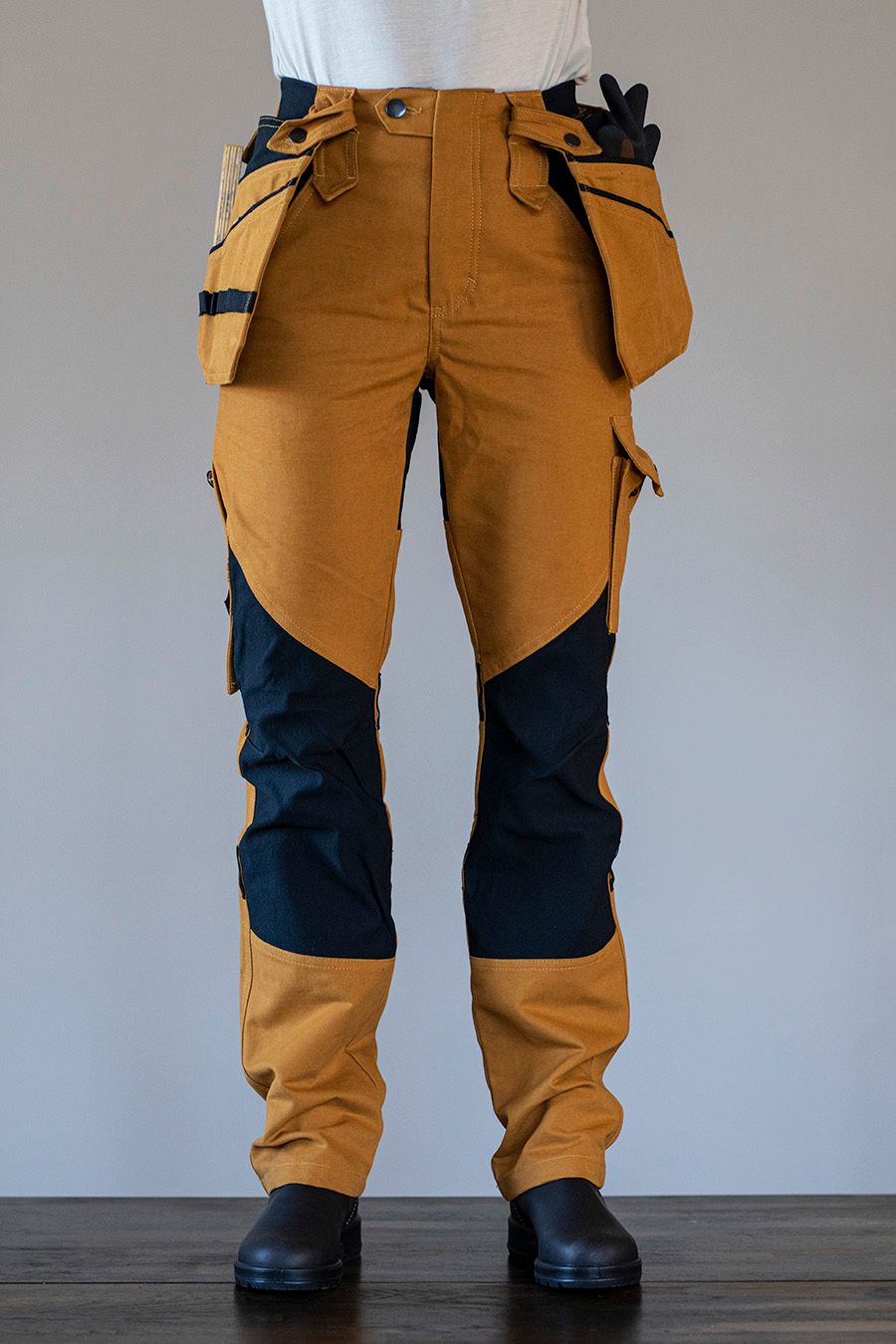 AVA work trousers mustard yellow