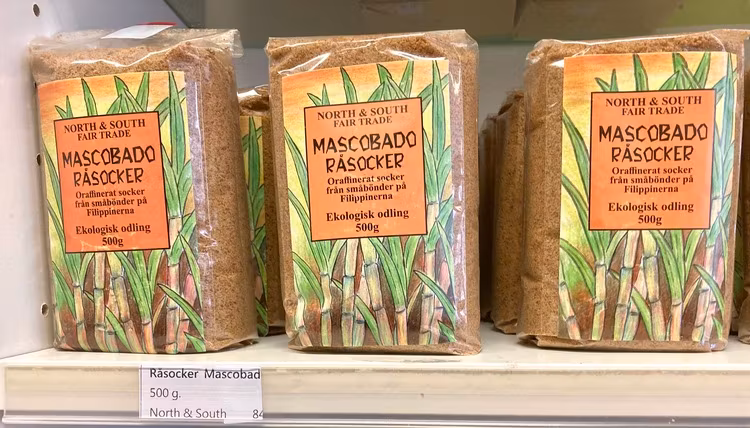 Mascobado socker, oraffinerat, ekologiskt, 500 g, Filippinerna