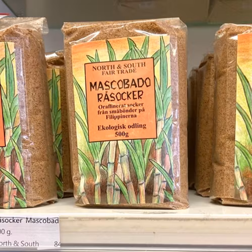 Mascobado socker, oraffinerat, ekologiskt, 500 g, Filippinerna