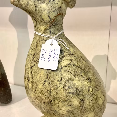 Fågel i sten, 8x18 cm, Zimbabwe