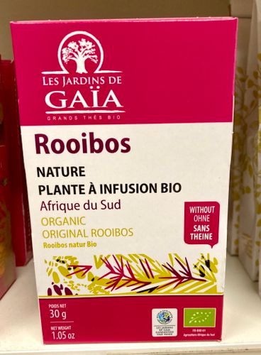 Rooibos naturell, tepåsar/20-p, ekologiskt, 30 g, Sydafrika