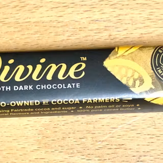 Divine mörk choklad, 70%, 35 g, VEGANSK, Ghana