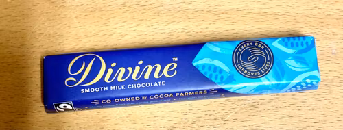 Divine mjölkchoklad, 35 g, Ghana