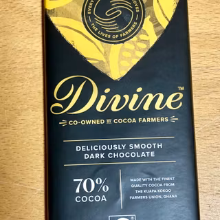 Divine mörk choklad 70%, 90 g, VEGANSK, Ghana