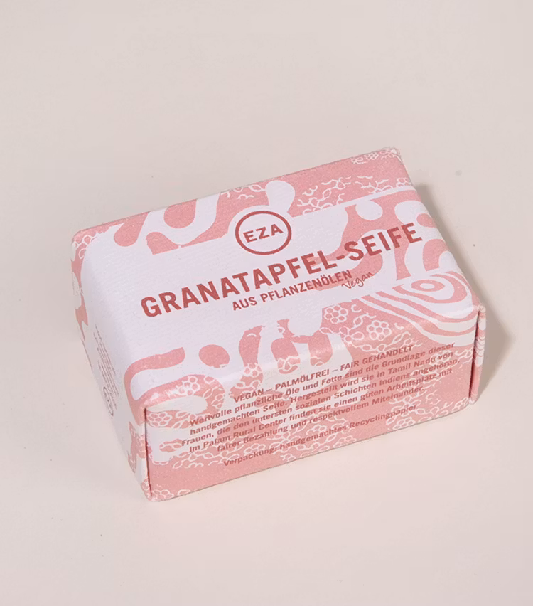Palam/Granatäppletvål, fast/ekologisk, 100 g, Indien