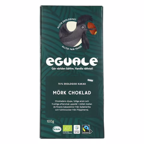 Eguale mörk choklad 70%, 100g