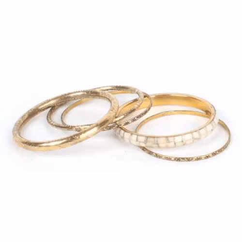 Armband i mässing/Noahs ark 5 st, 7cm, tillverkade i Indien