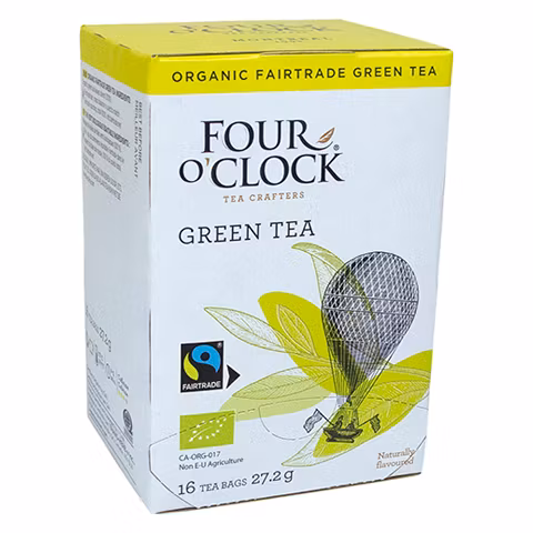 Four o´clock ekologiskt/fairtrade 100% grönt påste/16 påsar 27.2g
